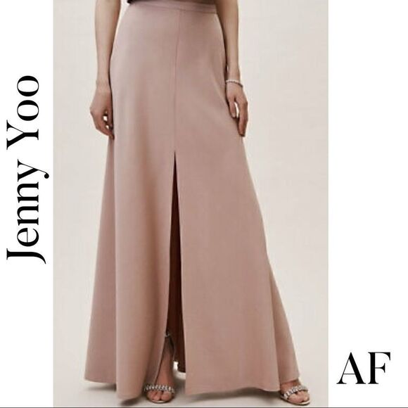 BHLDN JENNY YOO SOLEIL SATIN MAXI SKIRT NEW NWT SIZE 16 - Picture 6 of 8